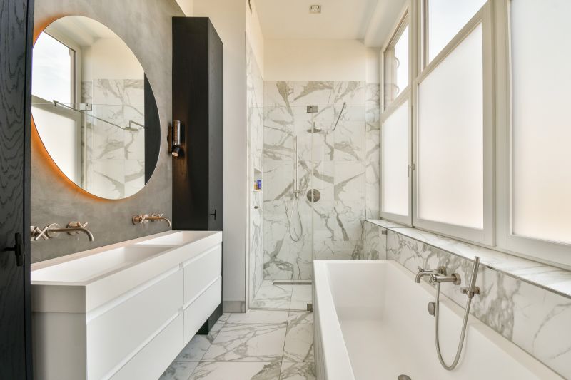 Elegant Vanity with Backlit Mirror